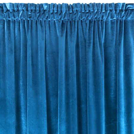 ZASŁONA GOTOWA SAMANTA NA TAŚMIE 140 X 270 CM GRANATOWY