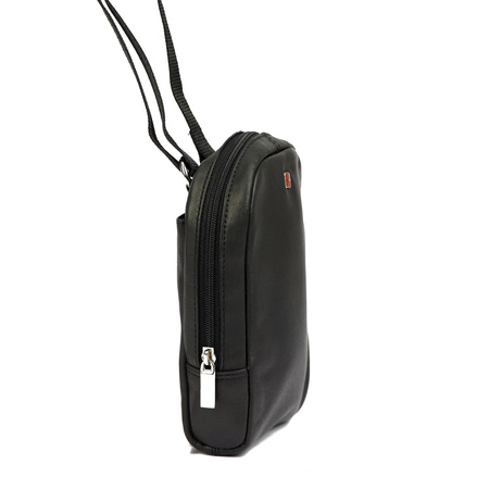 Torba saszetka listonoszka męska na ramię skórzana skóra naturalna Albatross