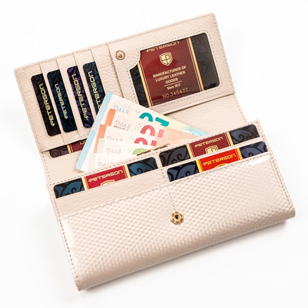 Portfel damski skóra naturalna skórzany Peterson