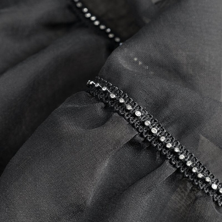 FIRANA GOTOWA CARLI NA TAŚMIE 140 X 270 CM CZARNY