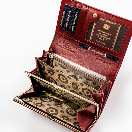 Portfel damski skóra naturalna skórzany Peterson