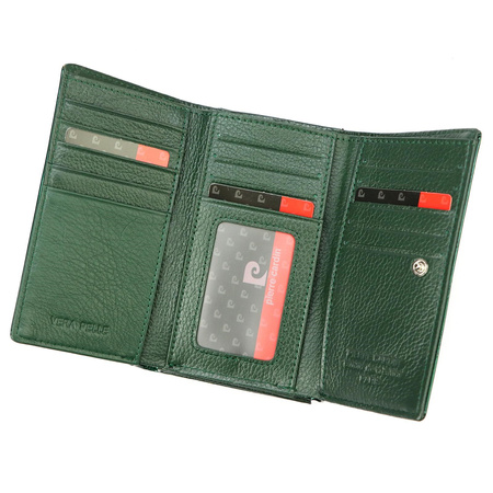 Pierre Cardin portfel skóra naturalna szary 02 LEAF 108 - kobieta