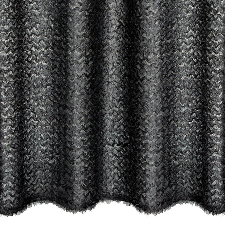 ZASŁONA GOTOWA TIFFANY 135 X 250 CM CZARNY
