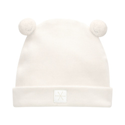 Czapka niemowlęca SCI+POM WINTER 24/25 écru 56/62