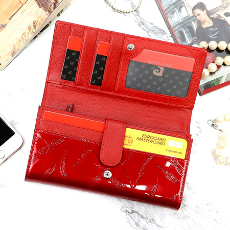 Portfel damski skóra naturalna skórzany Pierre Cardin