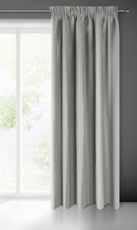 ZASŁONA GOTOWA AGGIE NA TAŚMIE 140 X 270 CM CIEMNOBEŻOWY