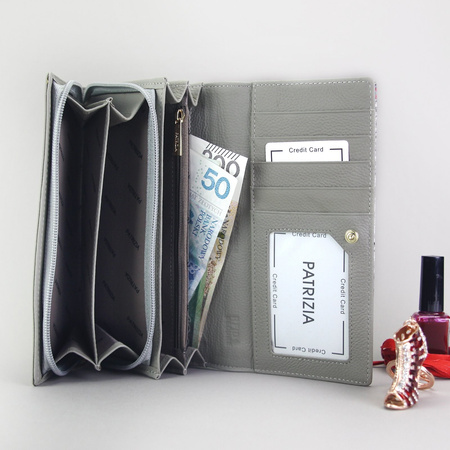 Portfel damski skórzany skóra naturalna Patrizia