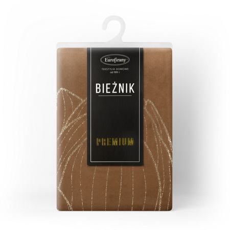 OBRUS BLINK 12 35 X 220 CM BRĄZOWY