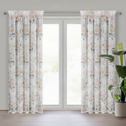 ZASŁONA GOTOWA ELLIE NA TAŚMIE 140 X 270 CM KREMOWY