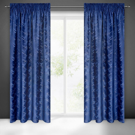 ZASŁONA GOTOWA ADRIA NA TAŚMIE 140 X 270 CM GRANATOWY