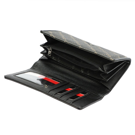 Portfel damski skórzany skóra ekologiczna Pierre Cardin 