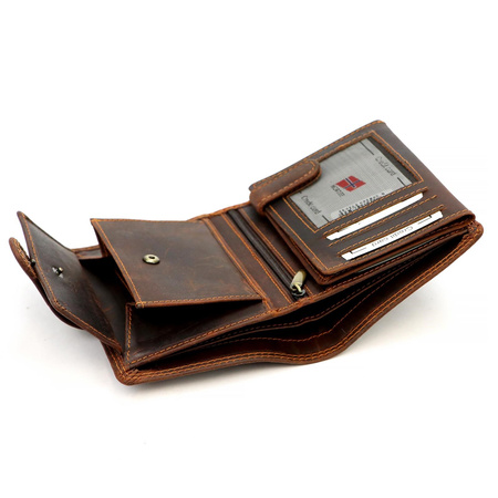 Portfel męski skórzany skóra naturalna Nordee