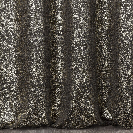 ZASŁONA GOTOWA EBRU NA TAŚMIE 135 X 270 CM CZARNY