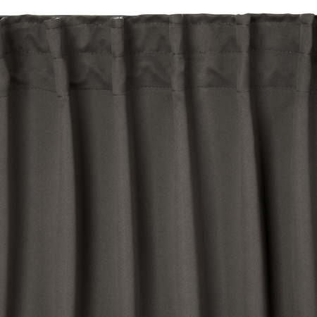 ZASŁONA GOTOWA MILAN NA TAŚMIE 140 X 300 CM GRAFITOWY