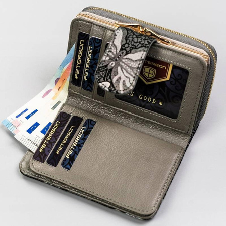 Portfel damski skórzany skóra naturalna  Peterson