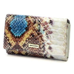 Portfel damski skórzany skóra naturalna Gregorio