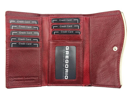 Portfel damski skórzany skóra naturalna Gregorio 