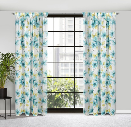 FIRANA GOTOWA SOFIA NA TAŚMIE 140 X 270 CM BIAŁY