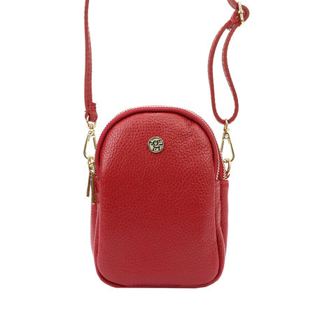 Greorgio torebka listonoszka skóra naturalna niebieski