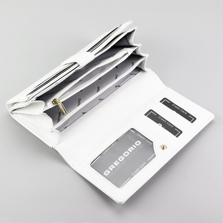 Portfel damski skórzany skóra naturalna Gregorio