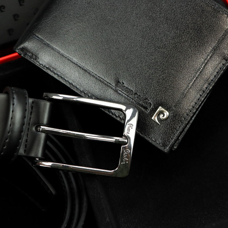 Zestaw na prezent dla mężczyzny portfel i pasek męski skórzany Pierre Cardin