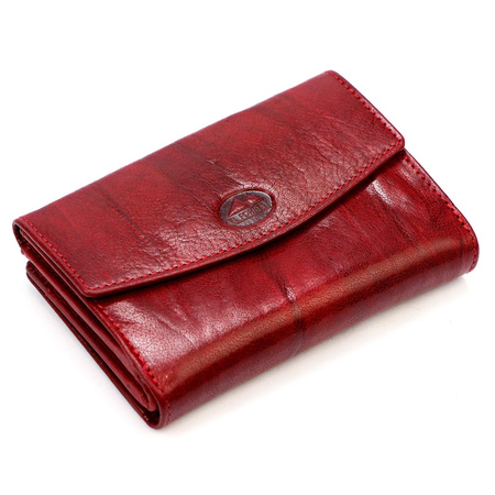 El Forrest portfel skóra naturalna czerwony 17 - kobieta