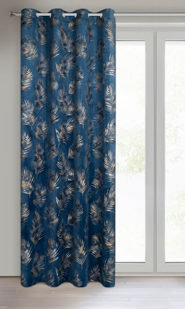 ZASŁONA GOTOWA GLORIA2 140 X 250 CM GRANATOWY
