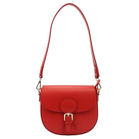 Luka torebka listonoszka skóra naturalna niebieski