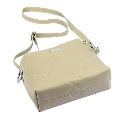 MiaMore torebka listonoszka skóra naturalna beżowy