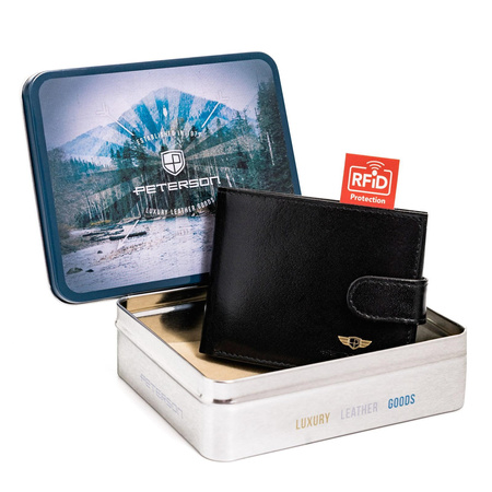 Portfel męski skórzany skóra naturalna  Peterson