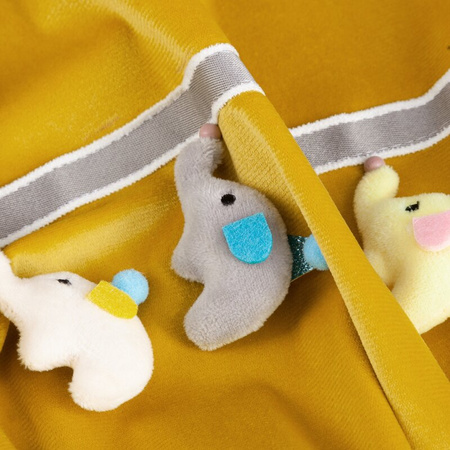 ZASŁONA GOTOWA KIDS 1 140 X 250 CM MUSZTARDOWY