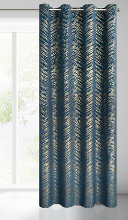 ZASŁONA GOTOWA SARA 140 X 250 CM GRANATOWY