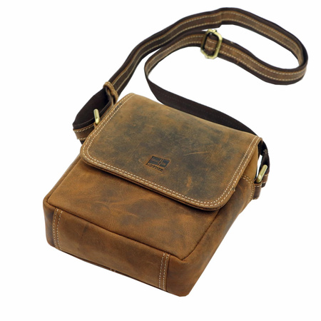 Torba saszetka na ramię męska skórzana skóra naturalna Nordee