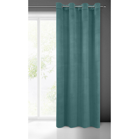 ZASŁONA GOTOWA MILO 140 X 250 CM TURKUSOWY