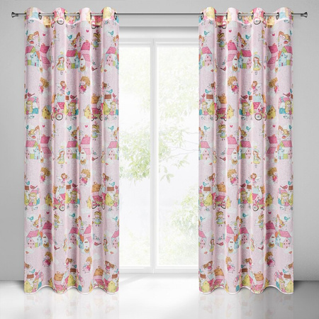 ZASŁONA GOTOWA POLLY 140 X 250 CM RÓŻOWY