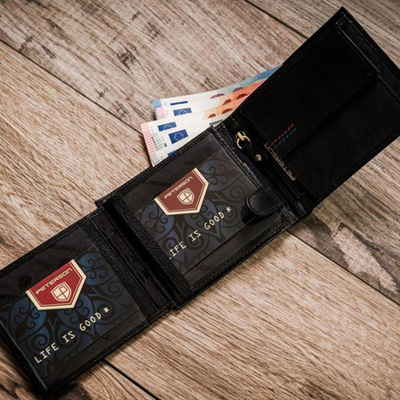 Portfel męski skórzany skóra naturalna  Peterson