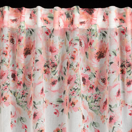 ZASŁONA GOTOWA OLIWIA NA TAŚMIE 140 X 270 CM BIAŁY