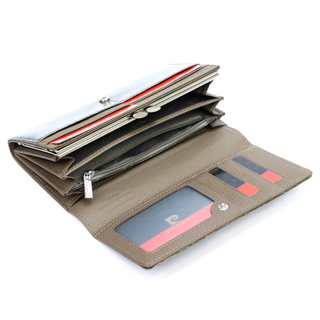 Portfel damski skórzany skóra naturalna Pierre Cardin 