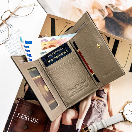 Portfel damski skórzany skóra naturalna  Peterson 