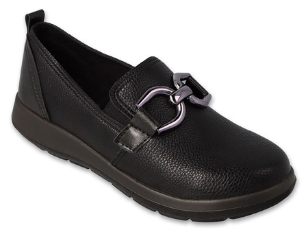 Dr Orto CASUAL - buty Damskie półbuty czarne profilaktyczno zdrowotne