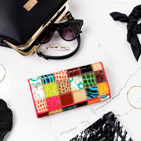 Portfel damski skórzany skóra naturalna Lorenti