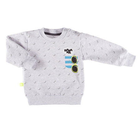 BLUZA SUN CHŁ DRUK MELANŻ SZARY Ewa Klucze
