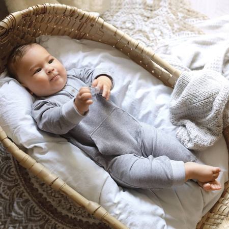 PAJAC niemowlęcy wyprawka  DRESOWY SIMPLY COMFY GRANAT Ewa Klucze