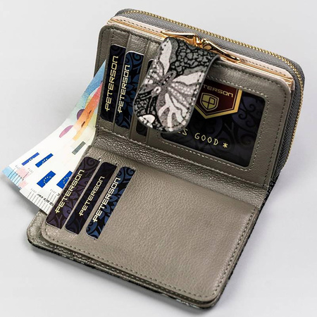 Portfel damski skórzany skóra naturalna  Peterson