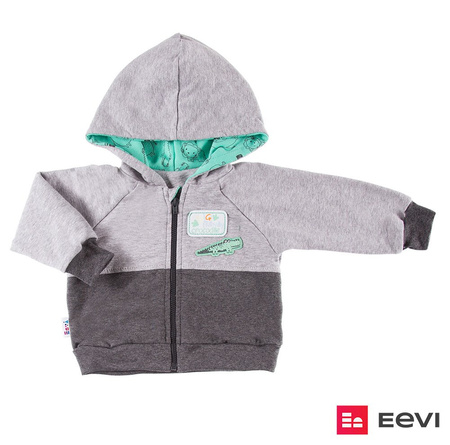 BLUZA SAWANNA DRES  CHŁ MELANŻ SZARY Ewa Klucze