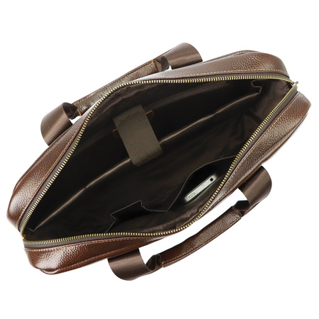 Teczka torba męska skórzana skóra naturalna Nordee 