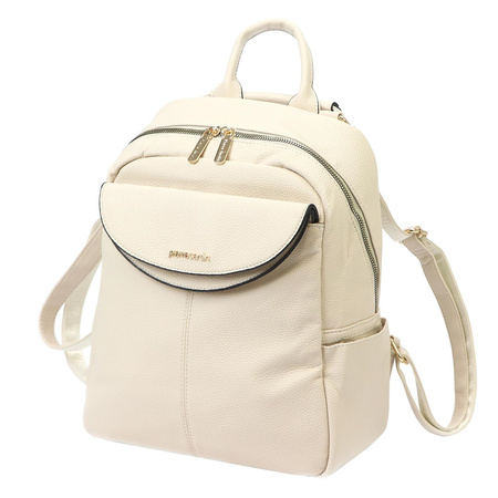 Plecak damski skórzany skóra ekologiczna Pierre Cardin