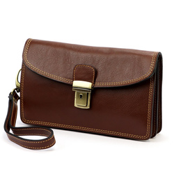 Saszetka męska skórzana skóra naturalna Gregorio