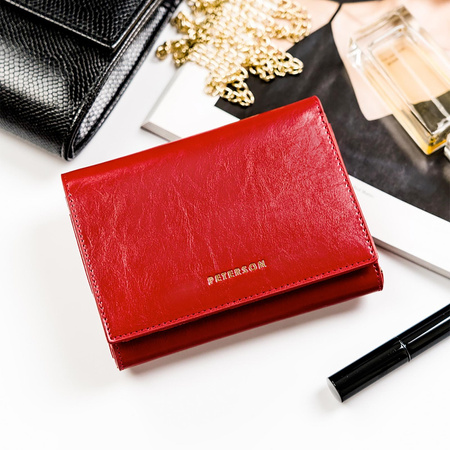 Portfel damski skórzany skóra naturalna  Peterson