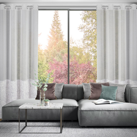 FIRANA GOTOWA MARGARET2 140 X 250 CM SREBRNY